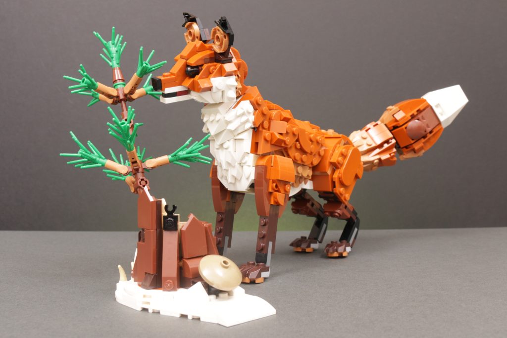 LEGO Creator 3 in 1 31154 Forest Animals Red Fox feature review 8 1024x683