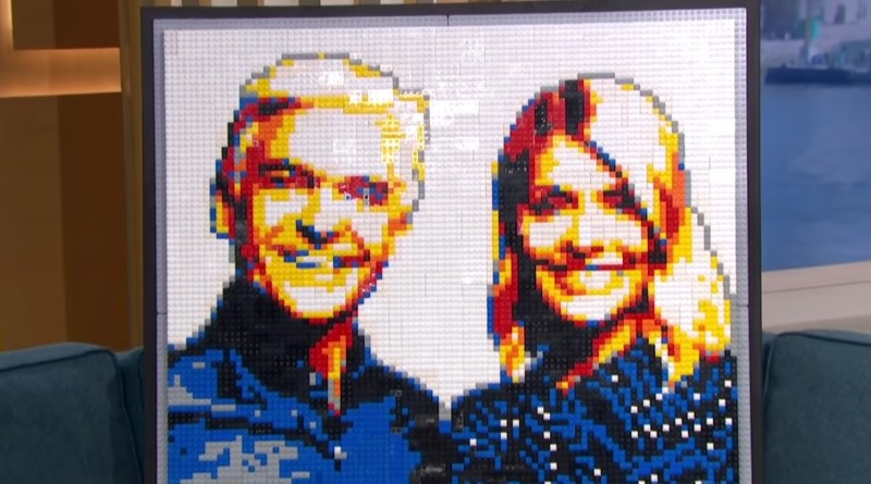 This Morning hosts receive personalised LEGO portrait