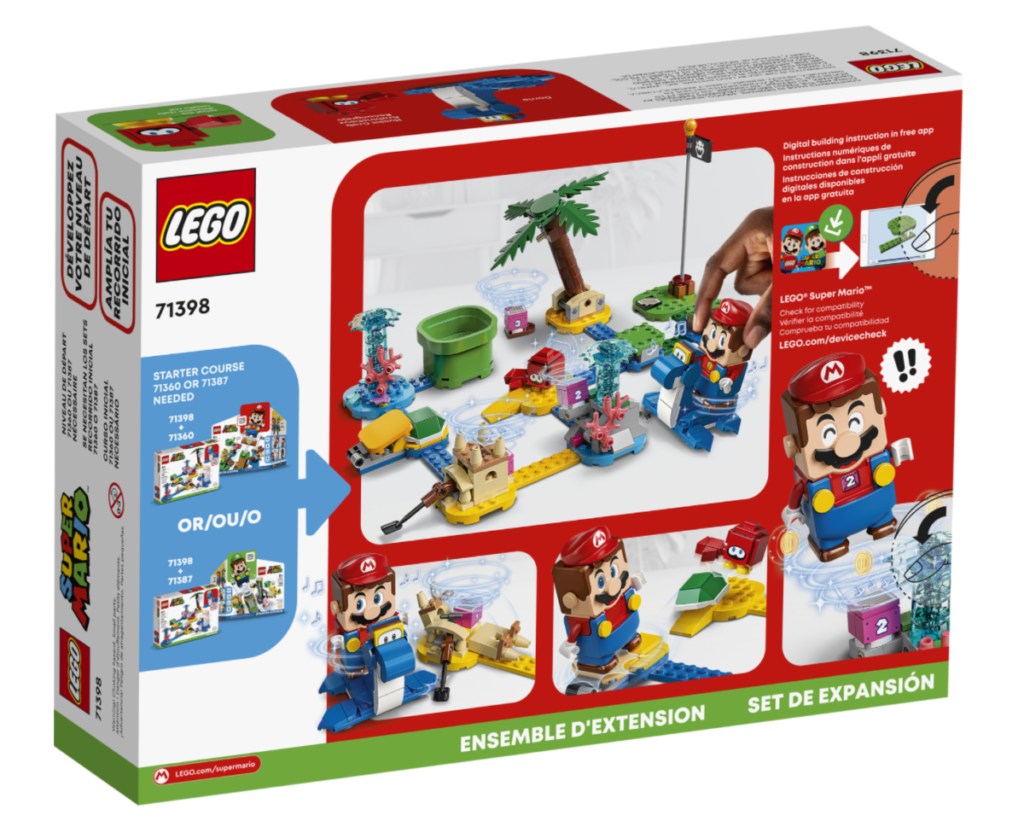 LEGO Super Mario 71398 Dorries Beachfront Expansion Set box back 1024x833