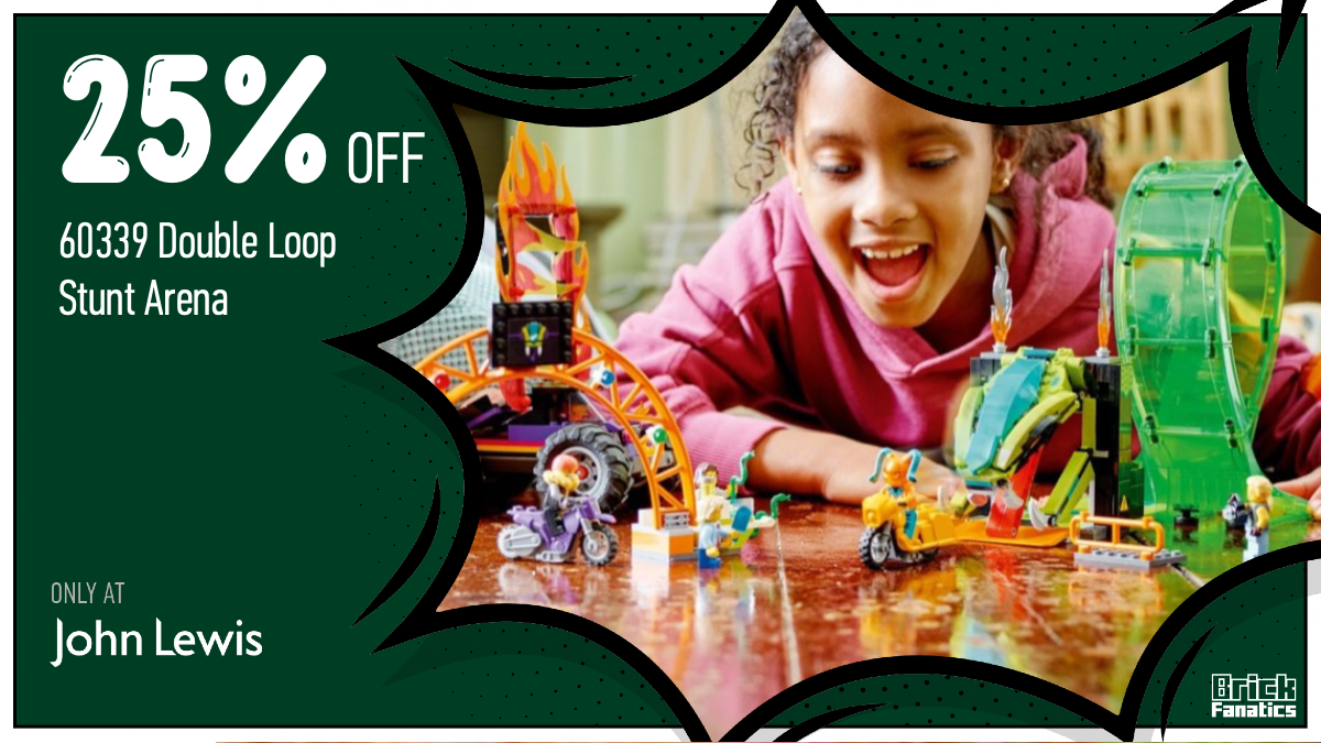 John Lewis discounts 60339 Double Loop Stunt Arena in LEGO sale