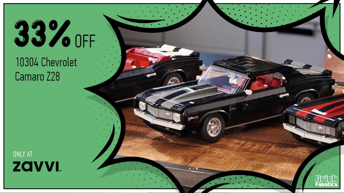 Drive over to Zavvi for a third off LEGO Icons 10304 Chevrolet Camaro Z28 