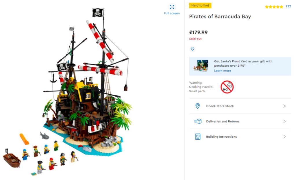 LEGO Ideas 21322 Pirates of Barracuda Bay listing 1024x624