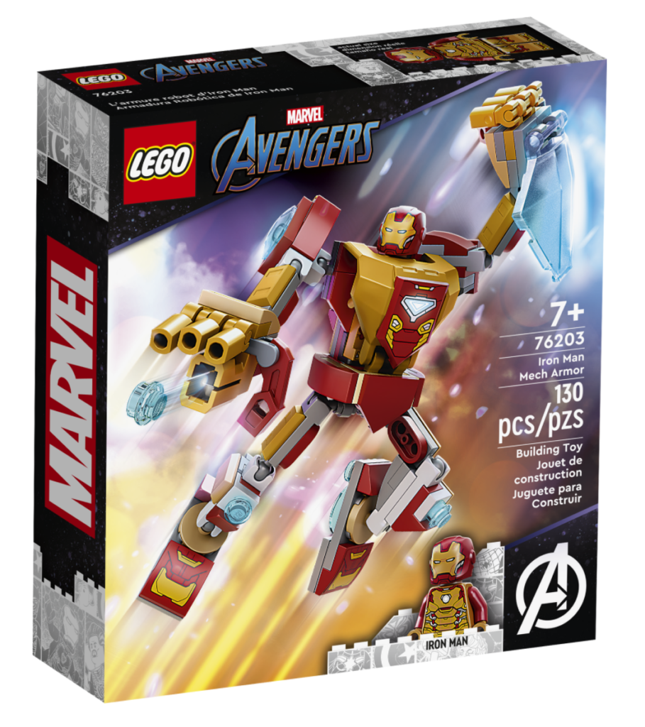 LEOG Marvel 76203 Iron Man Mech Armor box