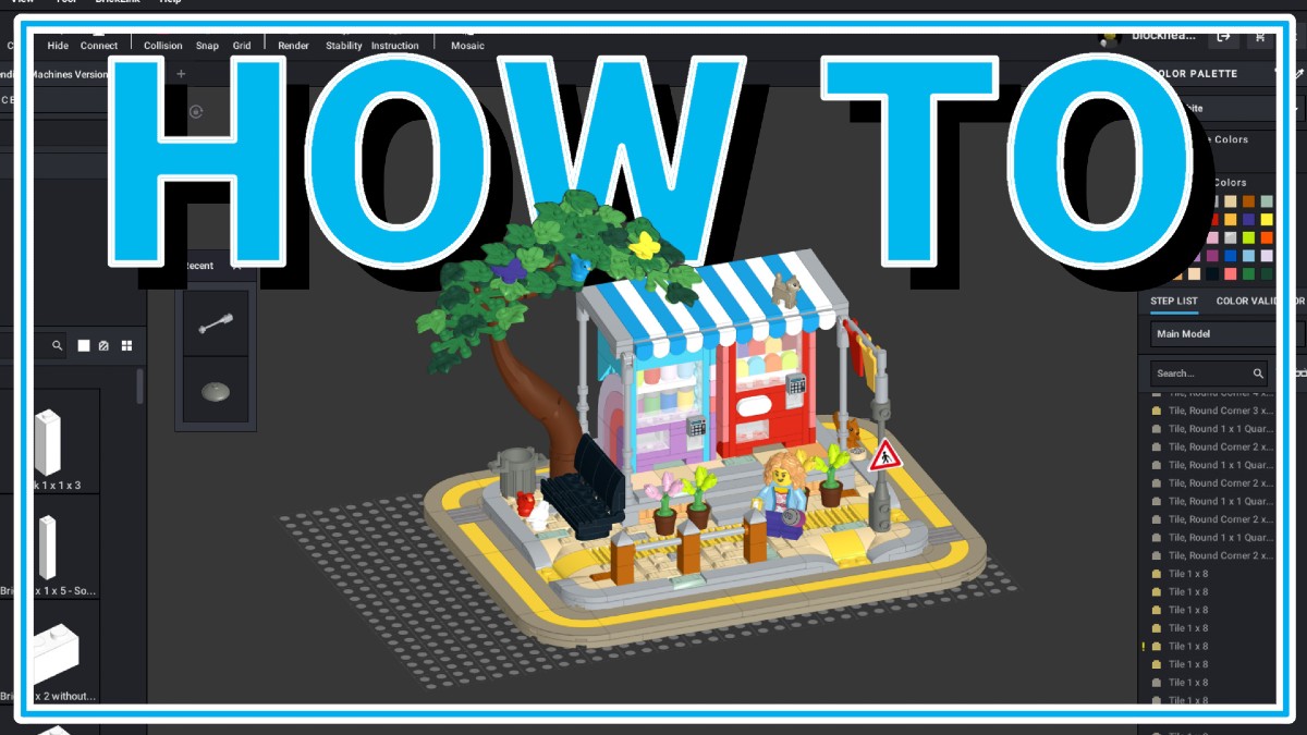 How to make LEGO BrickLink Designer Program models
