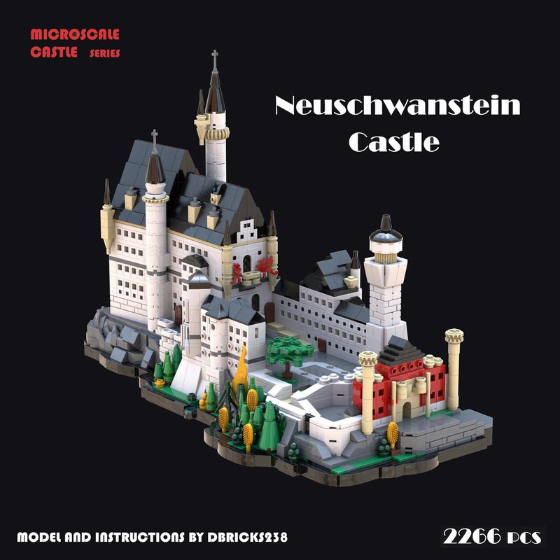 Dbricks238 Neuschwanstein Castle rebrickable