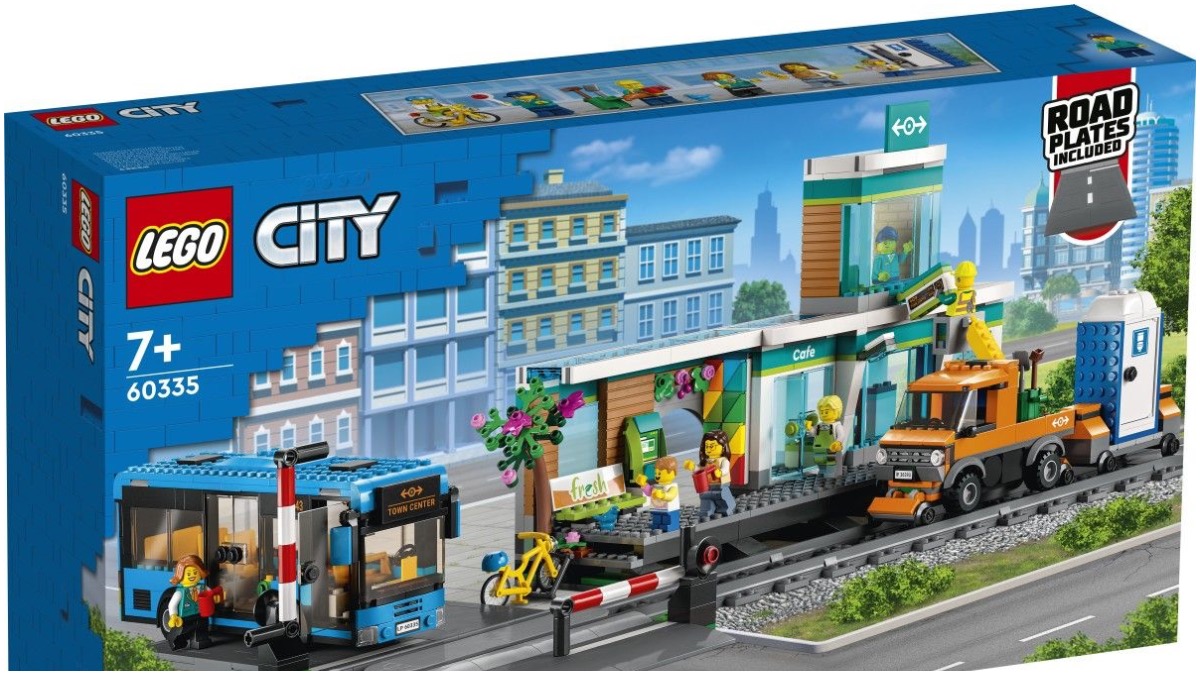 LEGO CITY 60335 Train Station rolls into view