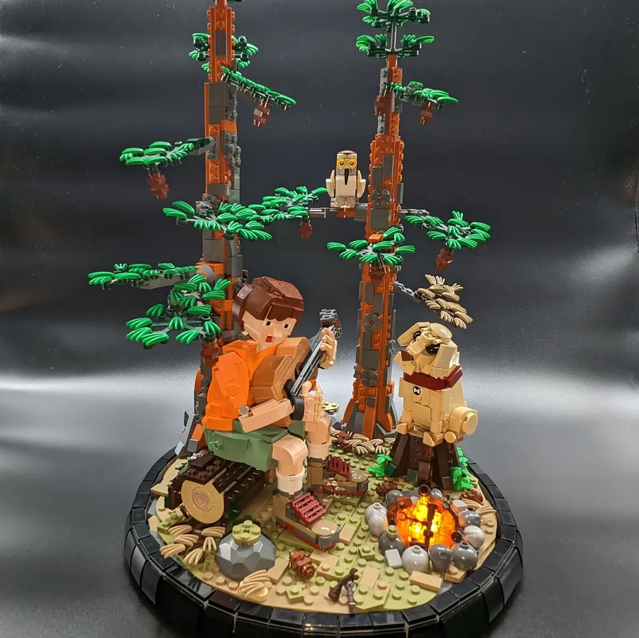 LEGO Ideas A Frame Cabin challenge Campfire Songs