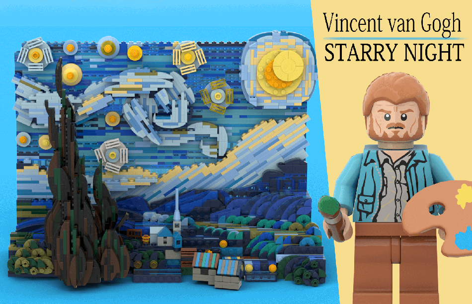 LEGO Ideas Vincent van Gogh the Starry Night