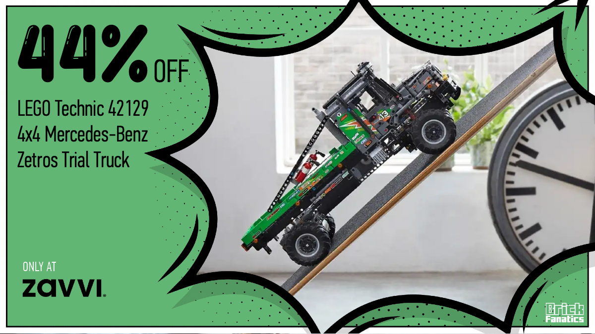 Save a huge £125 on LEGO Technic 42129 4x4 Mercedes-Benz Zetros Trial Truck