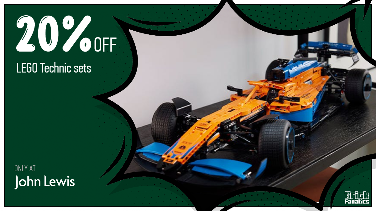 New deal on LEGO Technic 42141 McLaren Formula 1 Race Car races in at John Lewis