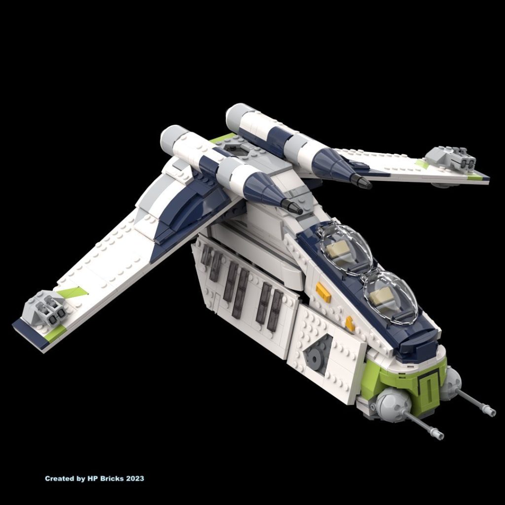 HP BRICKS LEGO Star Wars 75354 Coruscant Guard Gunship recolour mod 4 1024x1024