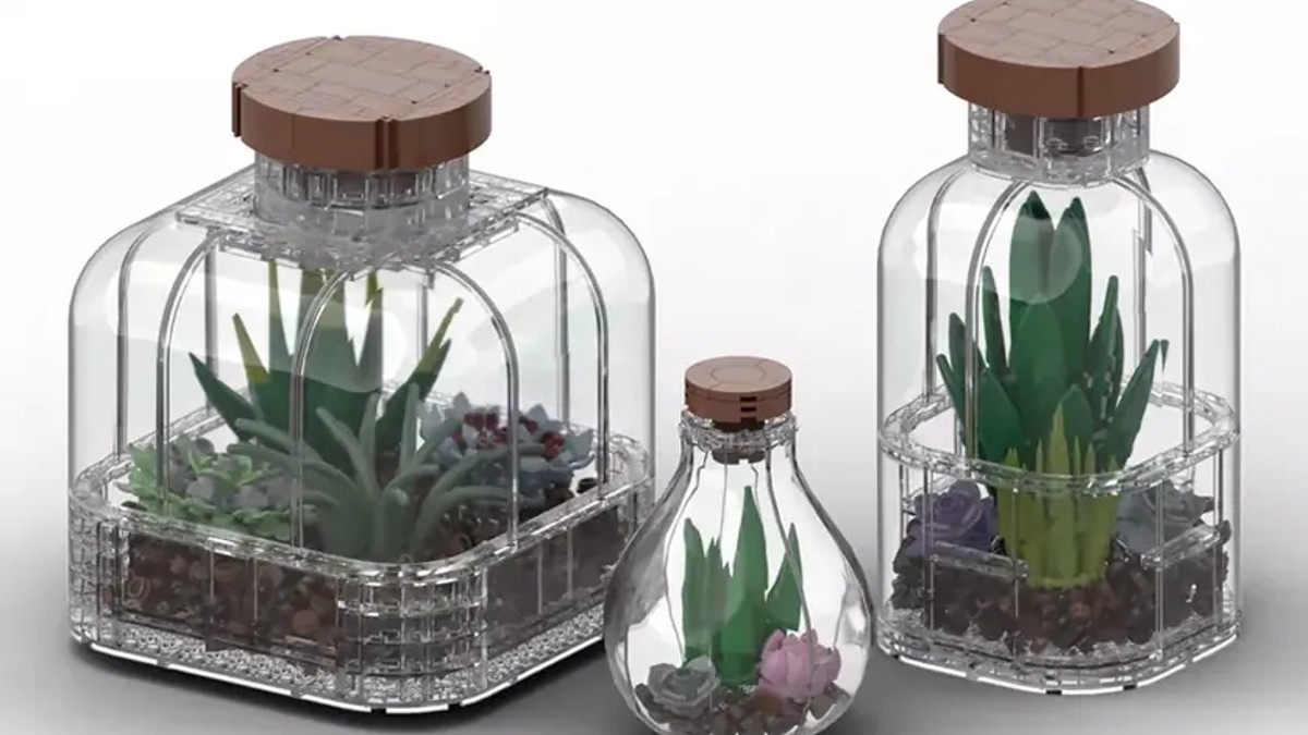 Brick-built terrariums project hit 10K on LEGO Ideas