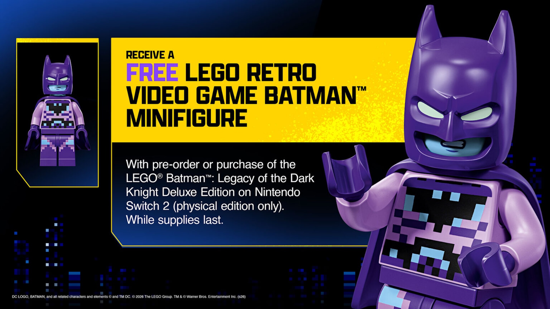 LEGO Batman Legacy of the Dark Knight Switch 2 minifigure